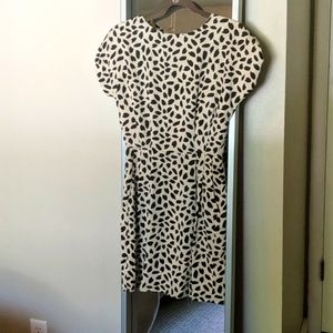 Black and cream dress